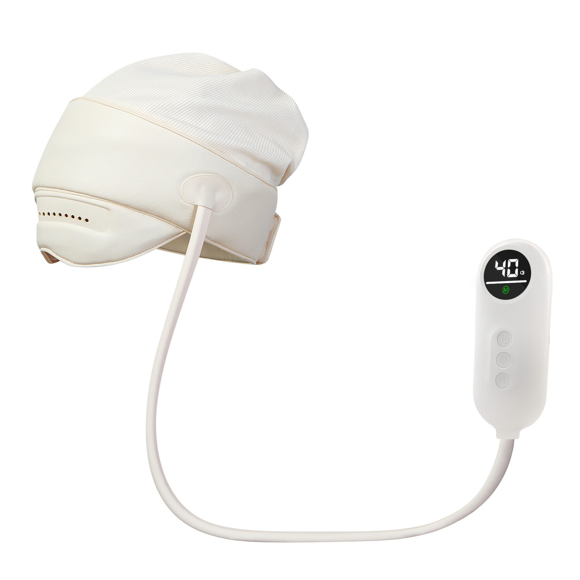 Nowcozy Relax Airbag Head Massager Headband Massager Cap with Heating Air Pressure Massage Hat