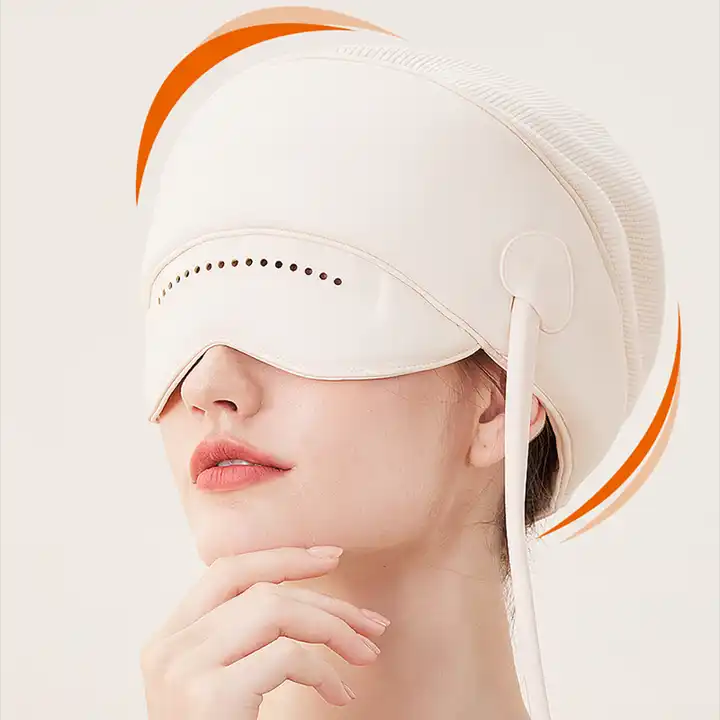 Nowcozy Relax Airbag Head Massager Headband Massager Cap with Heating Air Pressure Massage Hat