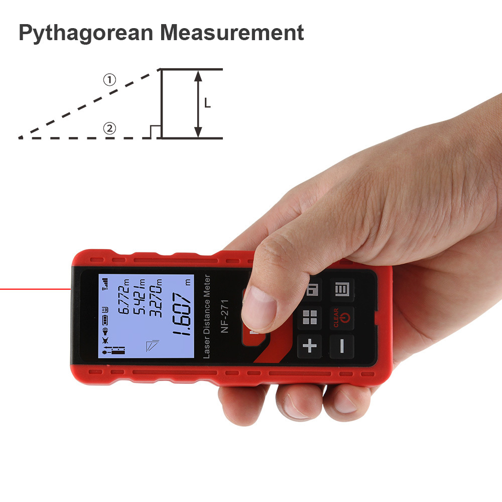 NOYAFA  Laser distance meter Tools Module  50m 70m Range Laser disance  Long distance bubble digital laser