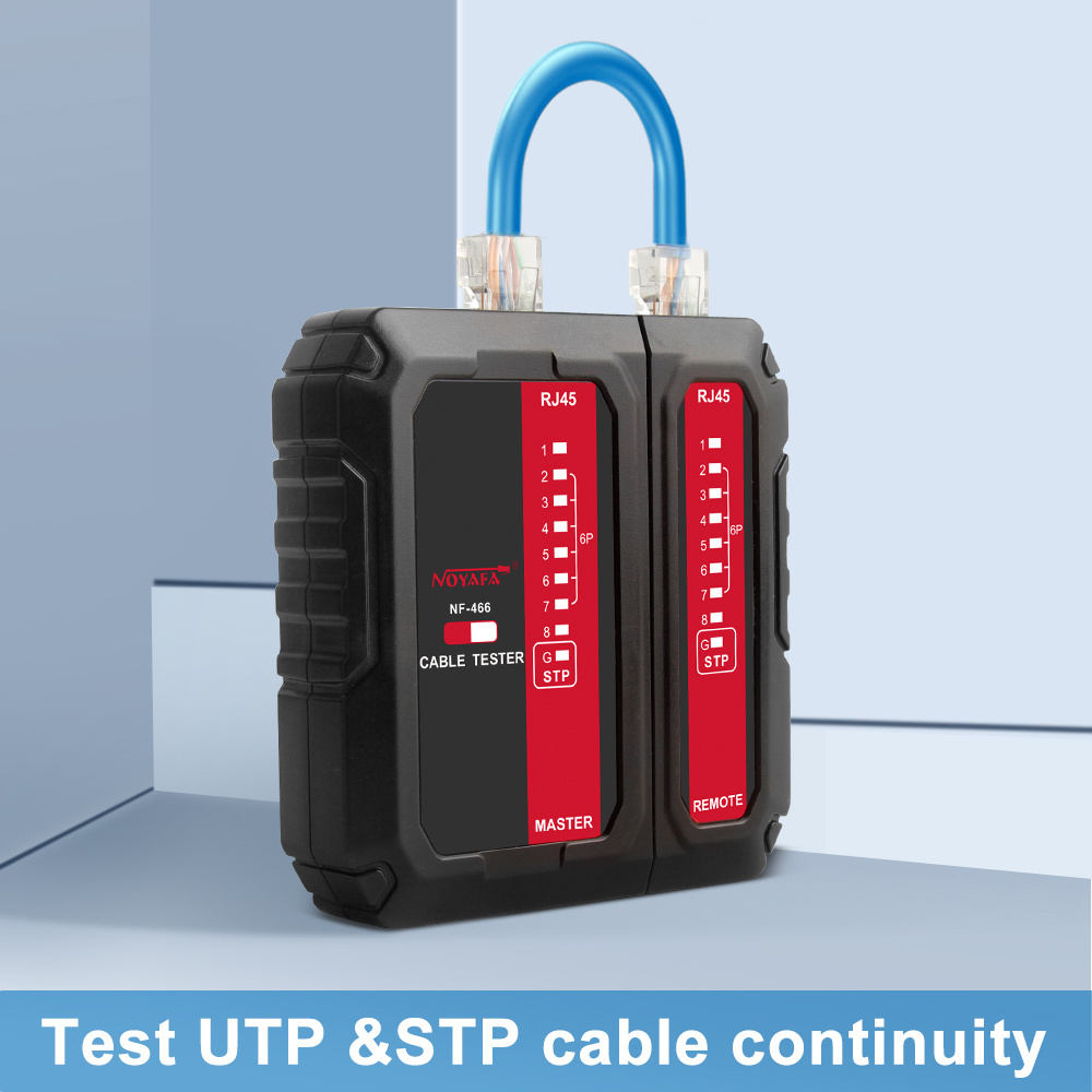 NOYAFA No switch design shielded twisted pair tester POE anti-burn protection Anti-jamming 60V ri45 network cable tester