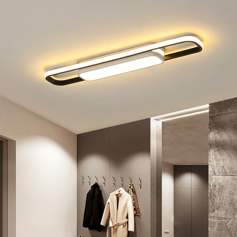 Simple Modern Flush Mount ceiling Light Rectangular led Light