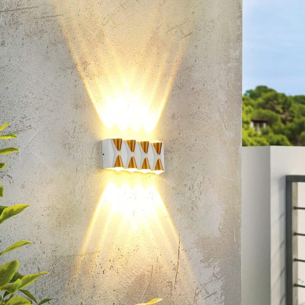 LED Outdoor Wall Sconce 4W/12W LED Lamps Waterproof Low Profile Lighting Fixtures