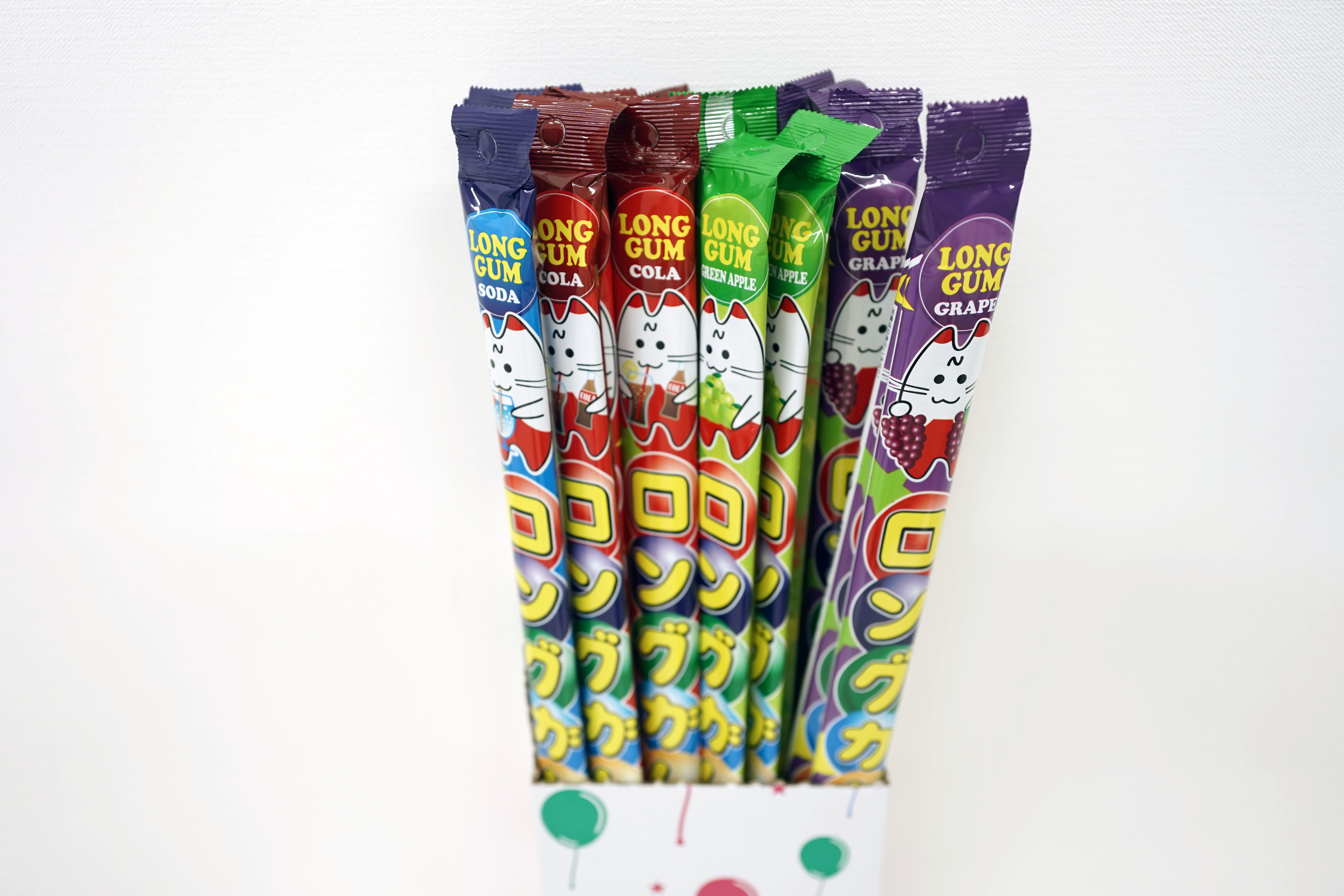 Premium wholesale Japanese high quality long bubble gum flavor candy