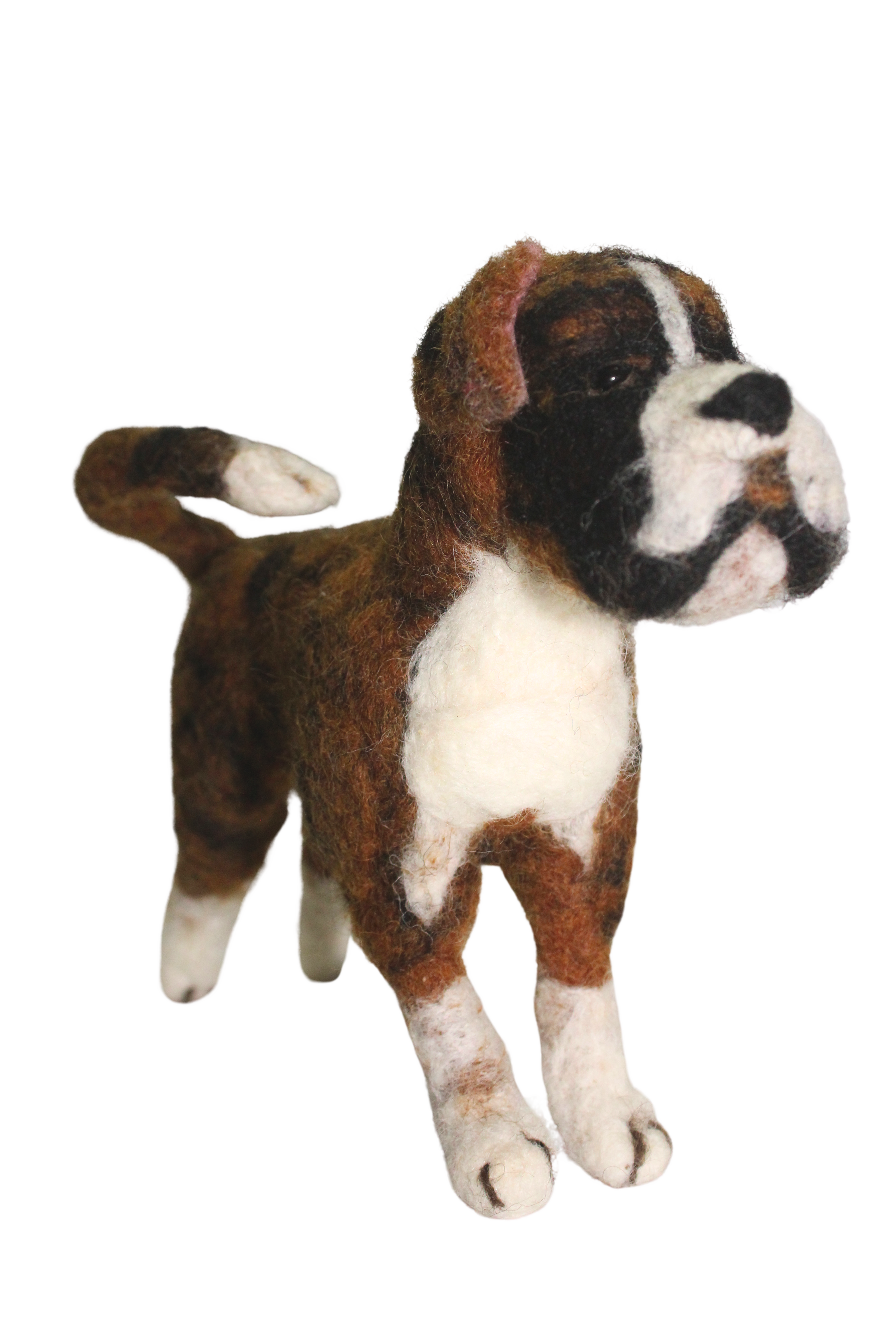 Adorable Felt Stuffed Boxer Dog Toy: Soft Plush Companion for Your Furry Friend