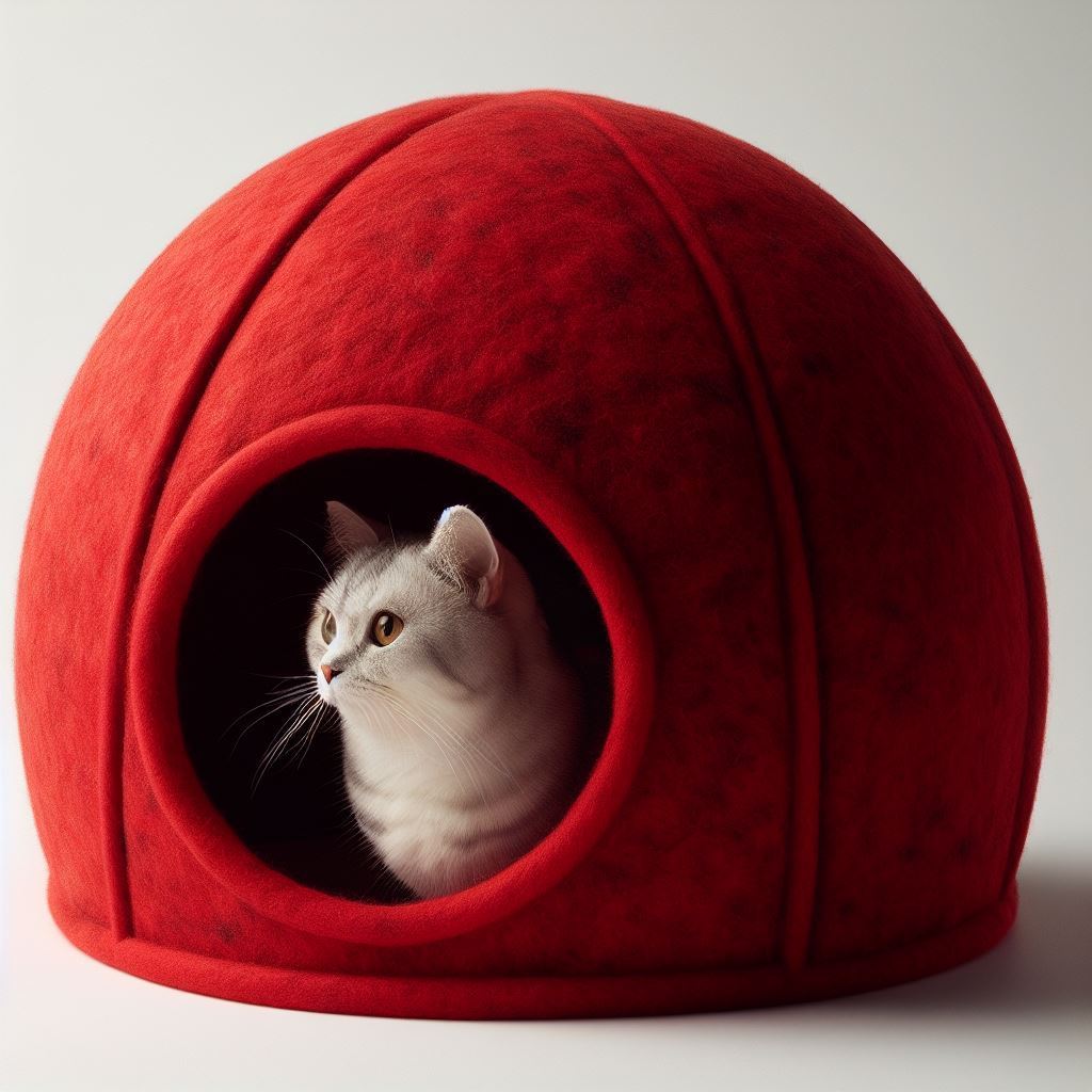 Natural Wool Cat House  Warmth  Comfort  and Style Combined  Cat Cave