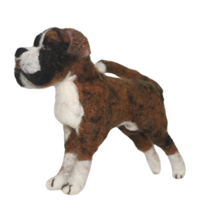 Adorable Felt Stuffed Boxer Dog Toy: Soft Plush Companion for Your Furry Friend