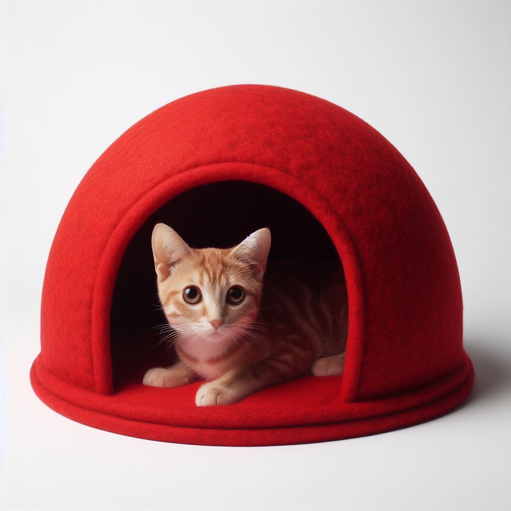 Natural Wool Cat House  Warmth  Comfort  and Style Combined  Cat Cave