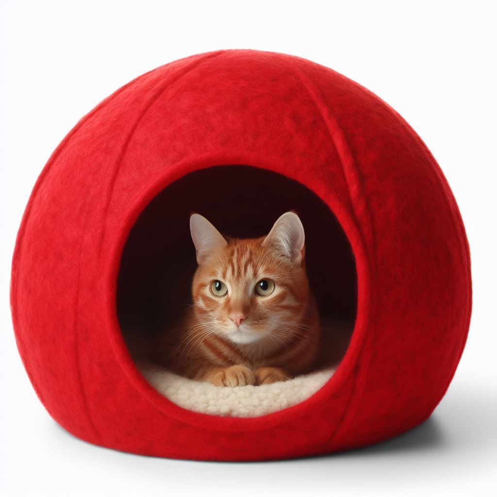 Natural Wool Cat House  Warmth  Comfort  and Style Combined  Cat Cave