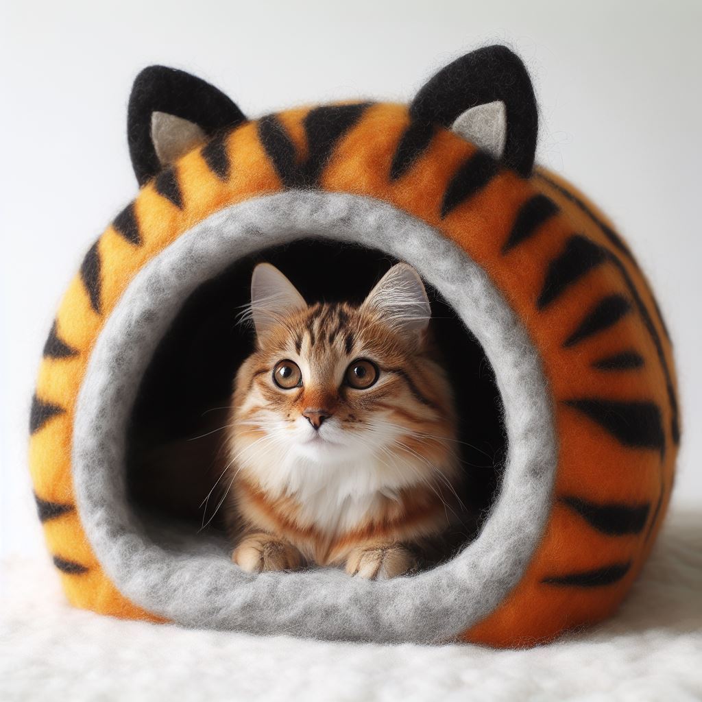 Lion Face Like Cat cave Beds For Cute Felon Soft and Comfortable Versatile Decorative Cat Cave Buy At Good Price