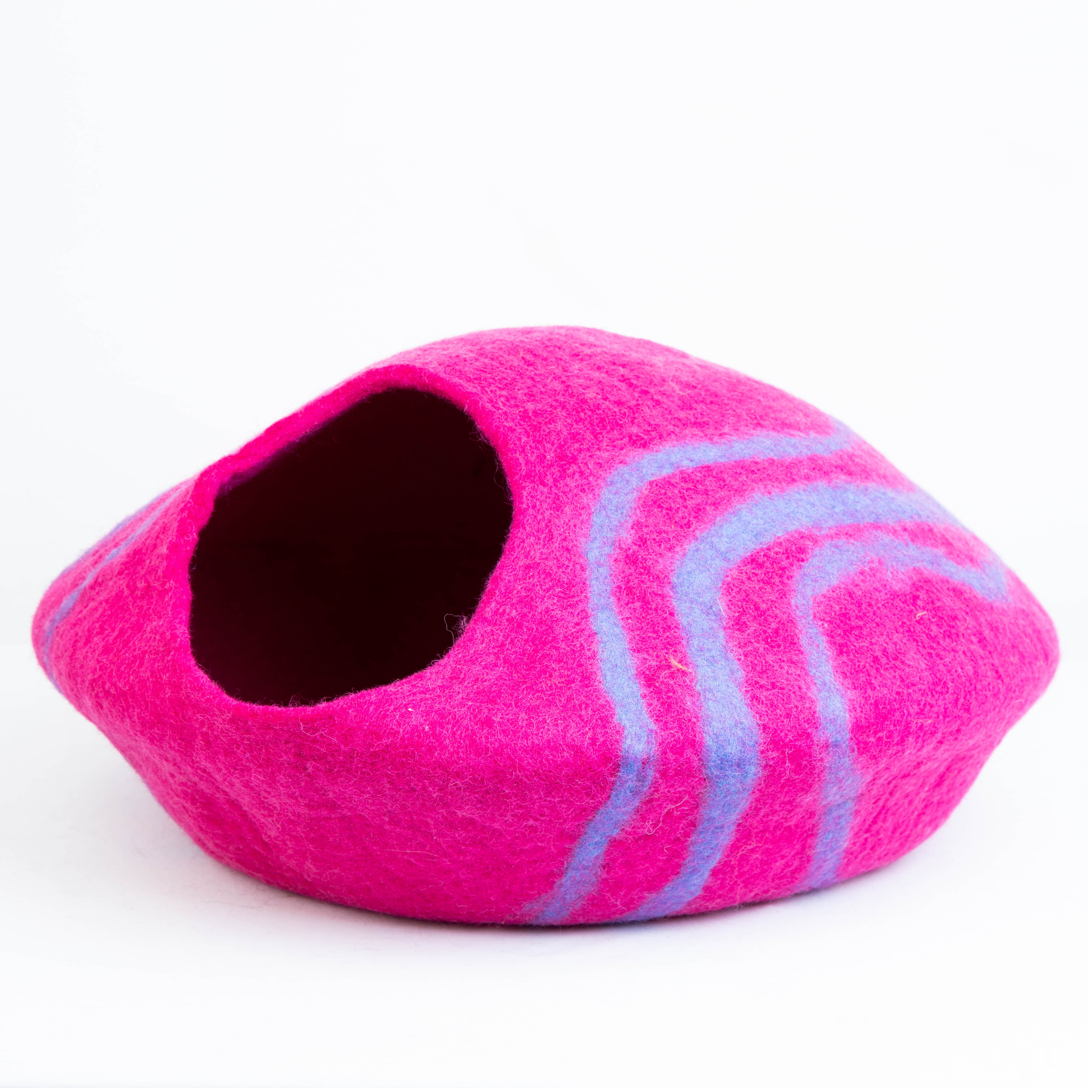 Felt Cat Bed Sanctuary - Stylish and Eco-Friendly Kitty Cave Made of Natural Wool for Comfort