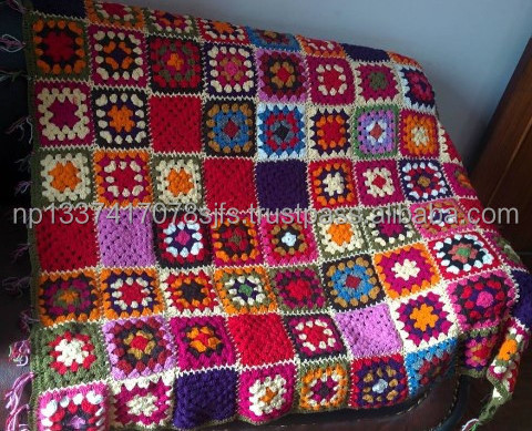 Hand Crochet Throw Blanket