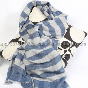 Pure Cashmere stripe Shawls