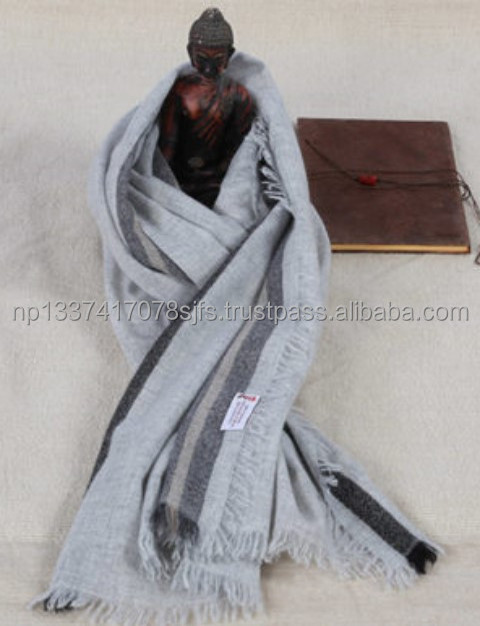 Pure Cashmere stripe Shawls