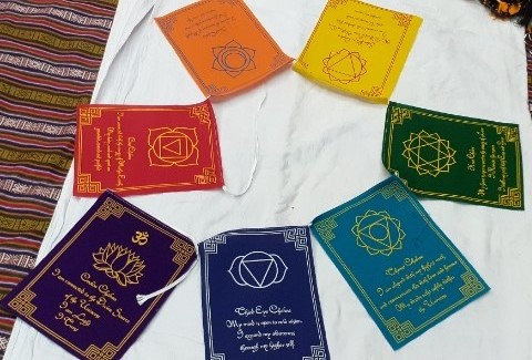 7 Chakara Prayer Flag