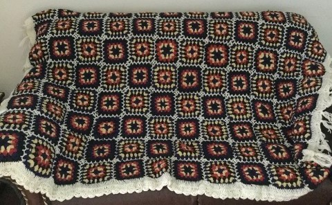 Hand Crochet Throw Blanket