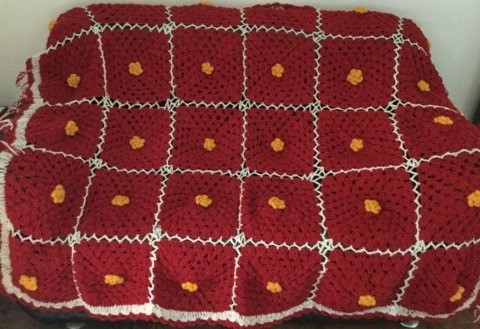 Hand Crochet Throw Blanket