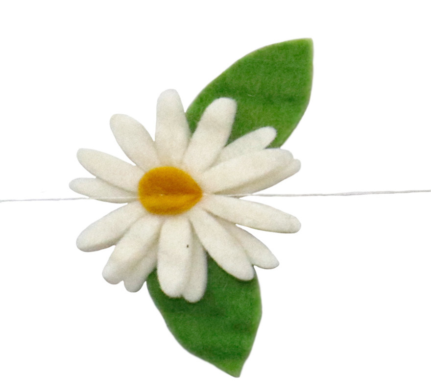 Felt Daisy Garland