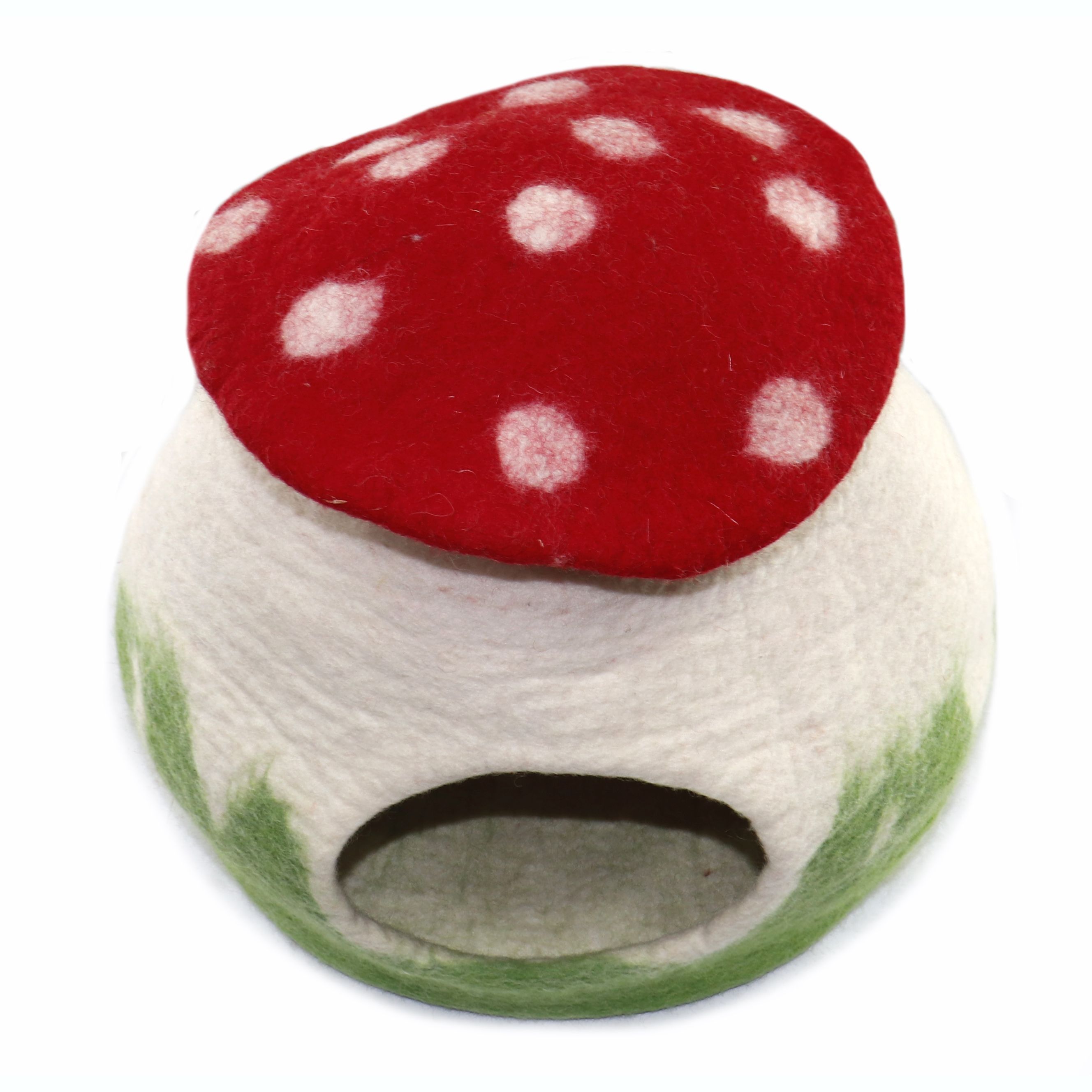 Hot Sell Premium  Portable Washable Comfortable Mushroom House Cat Beds or Caves Gift for your Cats and kittens