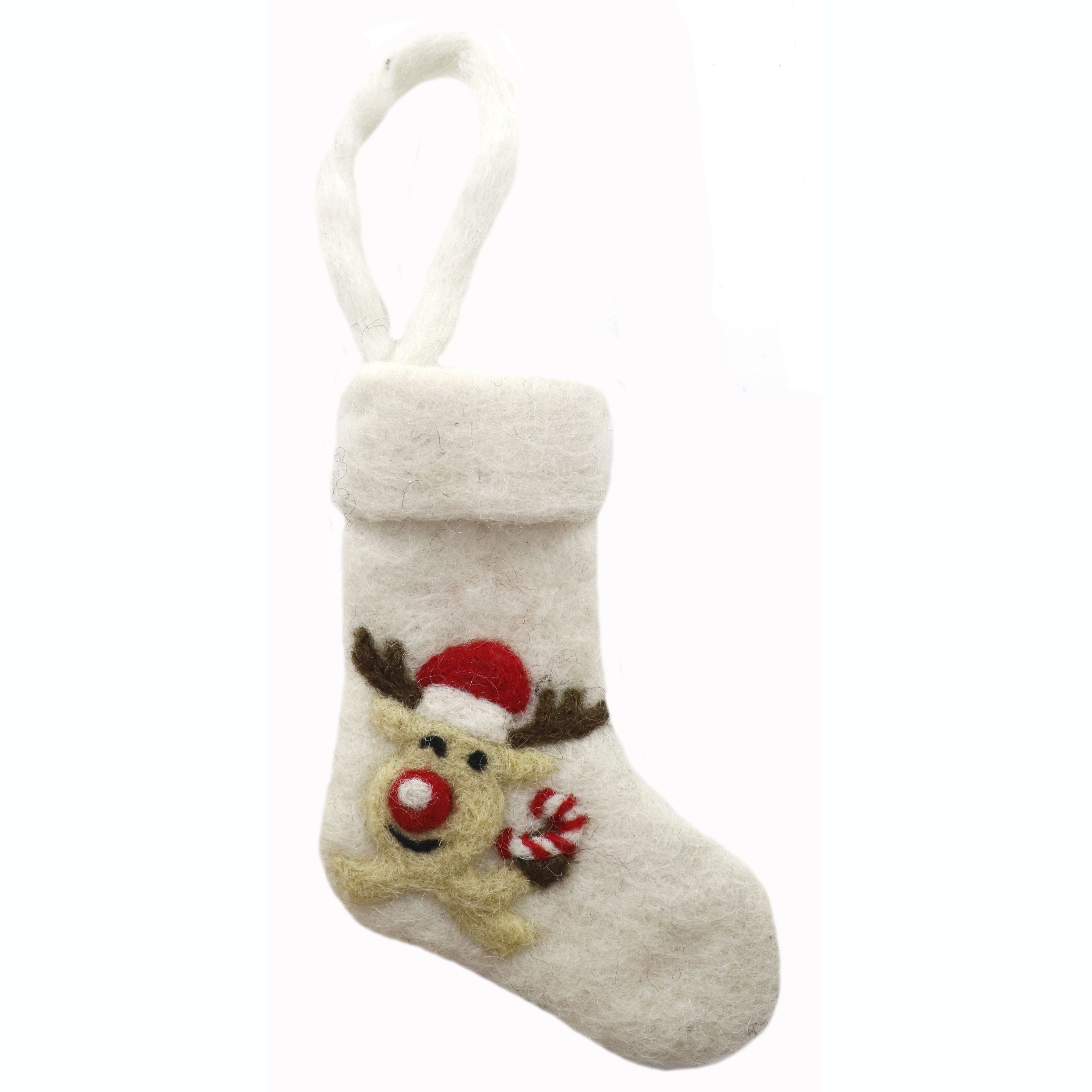 Best Selling Handmade Hot Wholesale Colorful eco-friendly Christmas Animal mini Stocking Fireplace Christmas Tree Hanging Decora