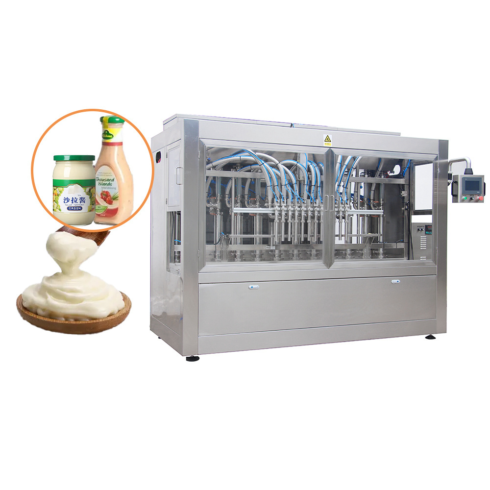 Automatic Multi Heads Quick Fluidity Beef Tomato Sauce Filling And Sealing Machine 100ml-5000ml Sauce