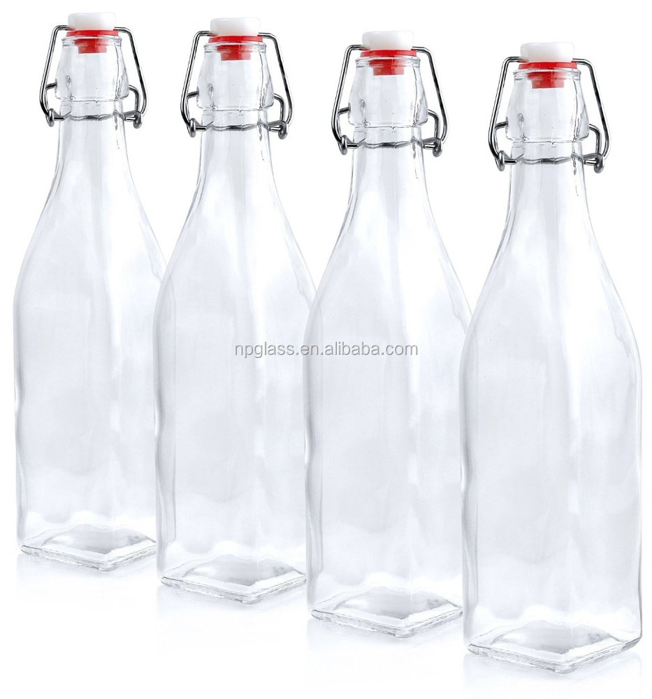 swing top easy cap glass beer bottles 16 oz