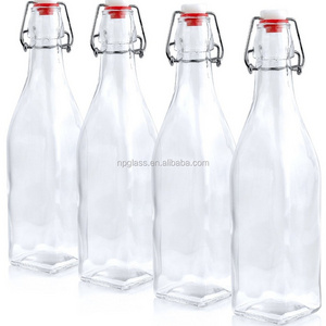 swing top easy cap glass beer bottles 16 oz