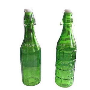 swing top clear glass fruit juice bottle 750ml