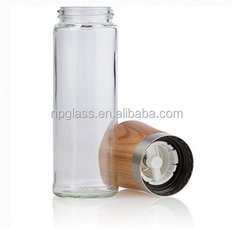 glass salt pepper grinder household mamual chili pepper grinder mill with ceramic cuttery glass jar