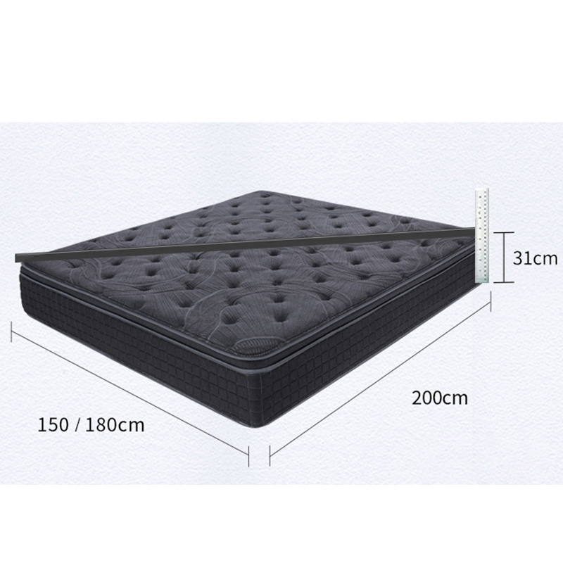 ST-827 High Density Foam Fabric Pocket Spring Wholesale Memory Foam Mattress Home Furniture Vacuum Compressed Packing Soft Foam