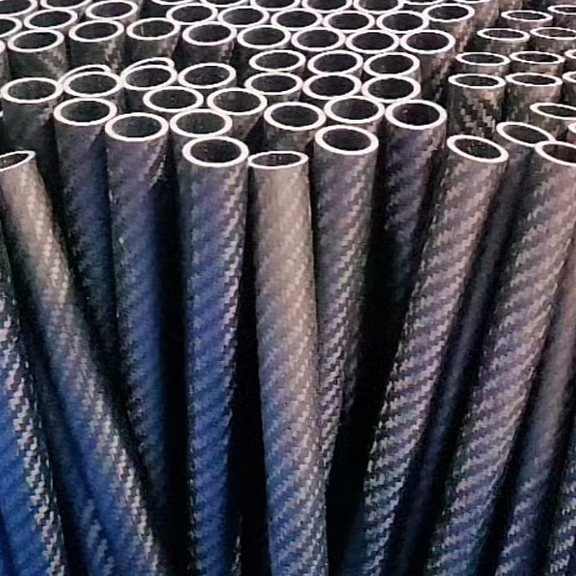 High Quality Carbon Fiber Tube Customized 1K 2K 3K Twill Weave/Plain Weave Light Round Carbon Fiber Composite Tube