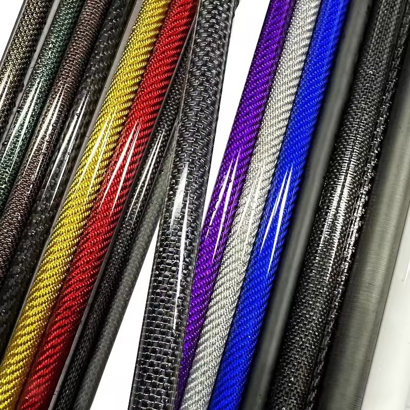 High Quality Carbon Fiber Tube Customized 1K 2K 3K Twill Weave/Plain Weave Light Round Carbon Fiber Composite Tube