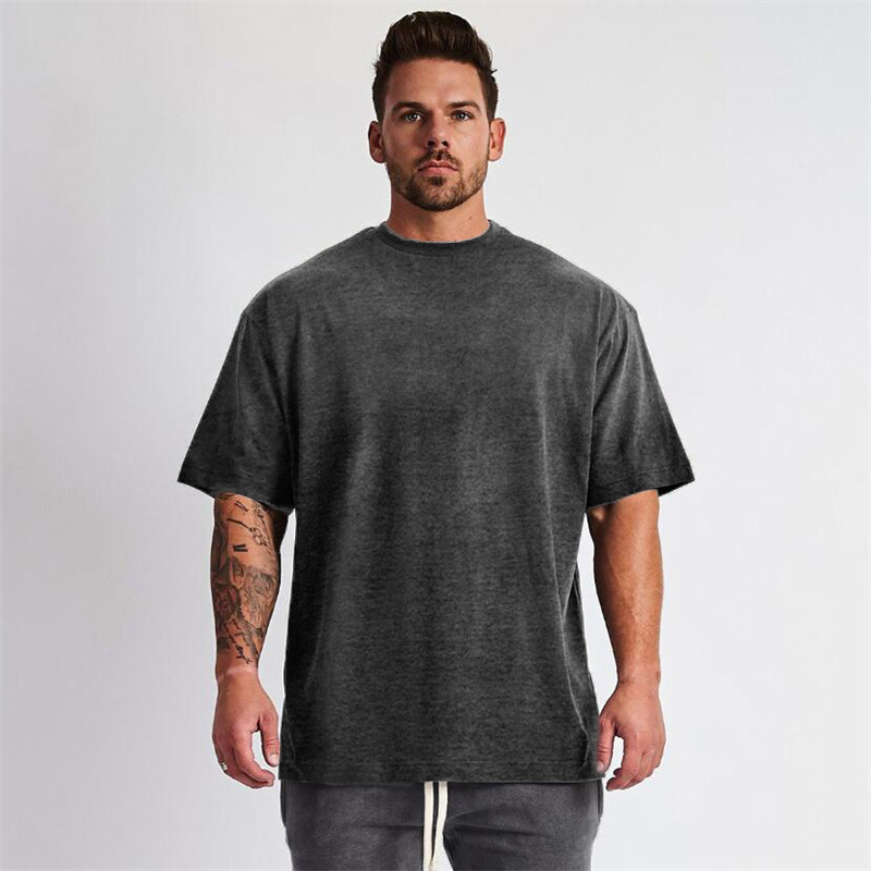 men top tee white black t-shirts sweat absorbing plain custom t shirt 100% organic cotton 180gsm oversized t shirt for men