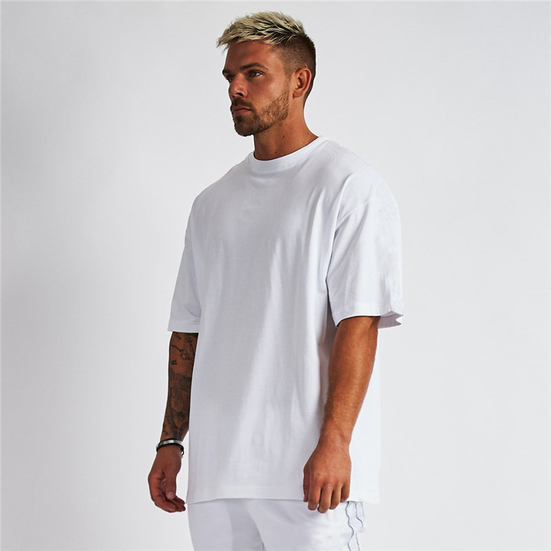 men top tee white black t-shirts sweat absorbing plain custom t shirt 100% organic cotton 180gsm oversized t shirt for men