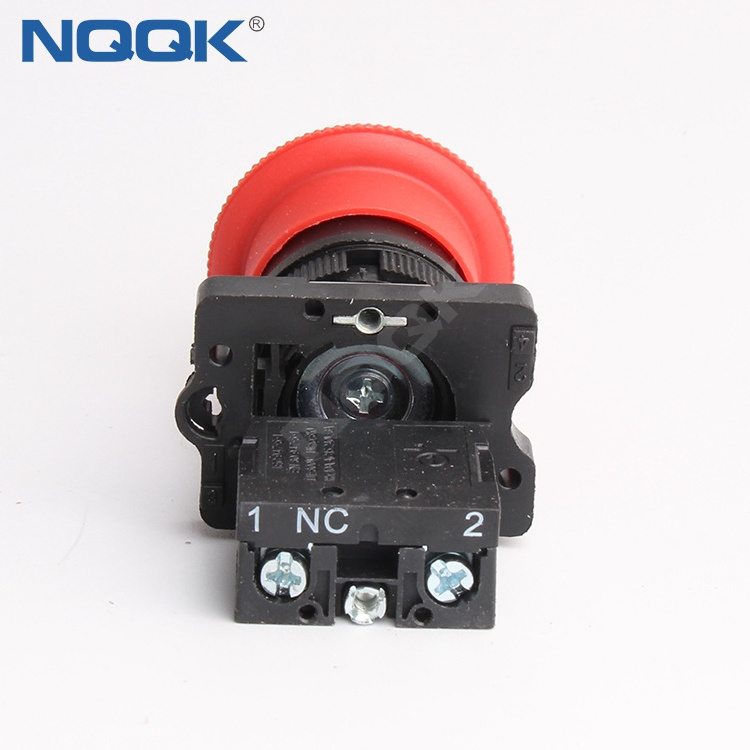 XB2-ES542 NC ZB2-BE102C N/C 600V 10A Red Mushroom Head turn to release Push Button Switch