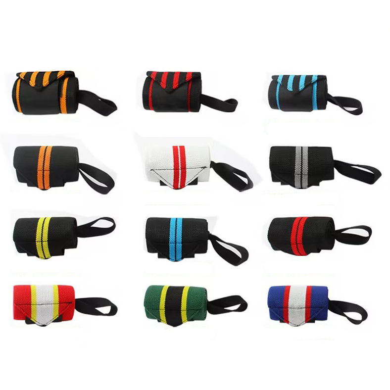 High Quality custom logo fitness Power weight lifting wrist support wraps man gym workout bandage straps for exercise