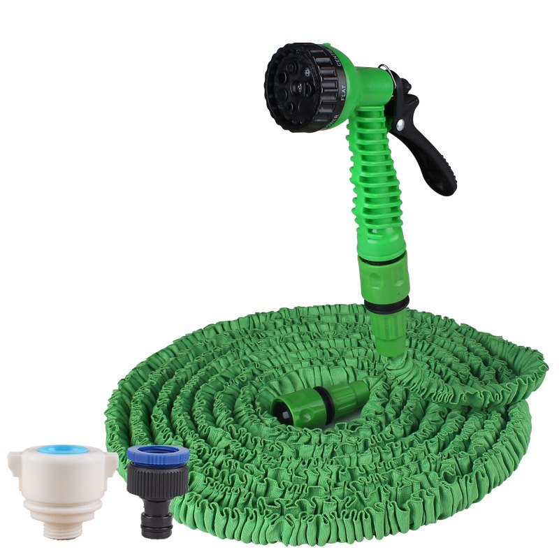 100 Feet (about 30.6 Meters) Garden Hose  with Powerful Nozzle Car Wash  Hose with Metal Hose Water Irrigation