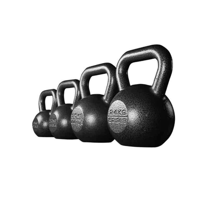 High quality Fitness Equipment gym equipment with color rings durable Strength Training Custom Logo Cast Iron Kettlebell