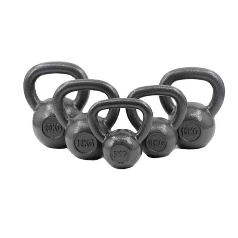 High quality Fitness Equipment gym equipment with color rings durable Strength Training Custom Logo Cast Iron Kettlebell