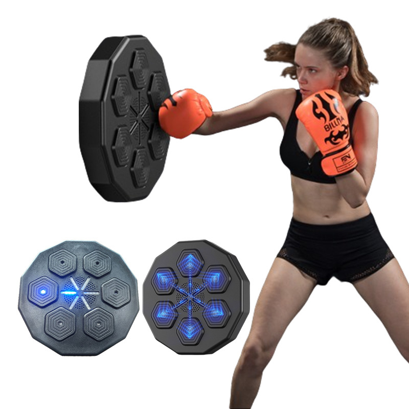 NQ Home Boxing Target Trainer Training Fitness Wall Target Pad Light Up Smart Music Boxing Machine For Adult With Bluetooth