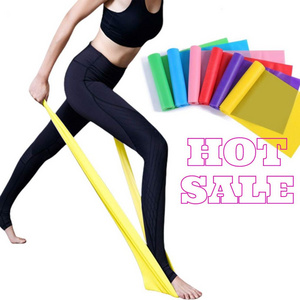 NQSPORTS Multi-color Latex Yoga Tension Bands Stretching Bands Deep Squat Yoga Resistance Bands