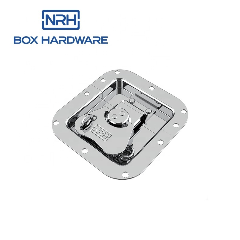 NRH 6(1) Heavy duty OEM ODM metal stamping polished stainless steel butterfly toggle latch twist turn hasp latch