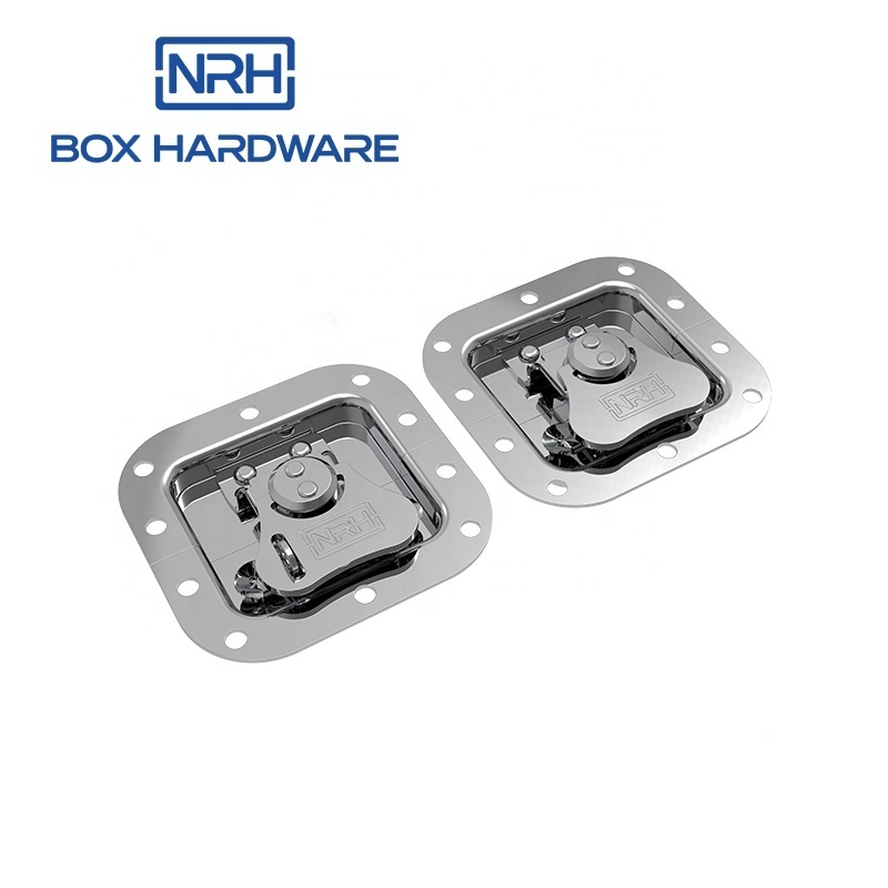 NRH 6(1) Heavy duty OEM ODM metal stamping polished stainless steel butterfly toggle latch twist turn hasp latch