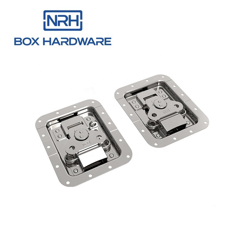 NRH 6(1) Heavy duty OEM ODM metal stamping polished stainless steel butterfly toggle latch twist turn hasp latch