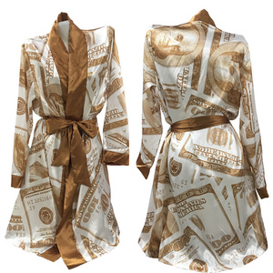 Stock Available Bath Robes Silk Sleep Robes Satin Bridal Robes Wholesale