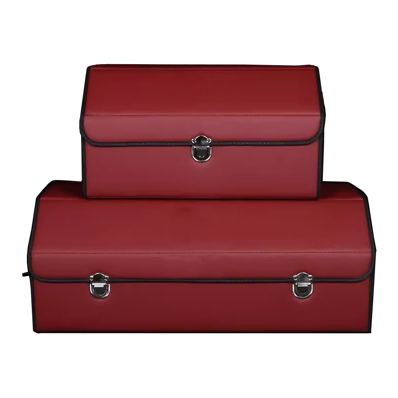 Car Accessories Leather Car Organizer Storages Bag Trunk Box Organizer