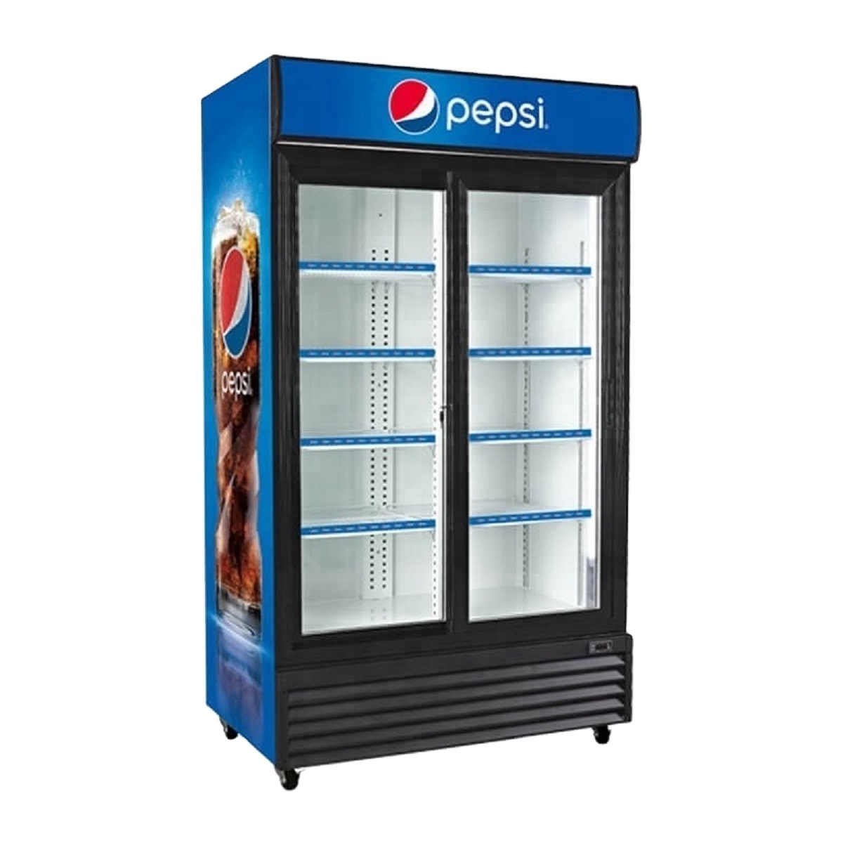 red bull energy drink beverage counter double door beer display cooler fridges display fridge sliding doors 68 liter