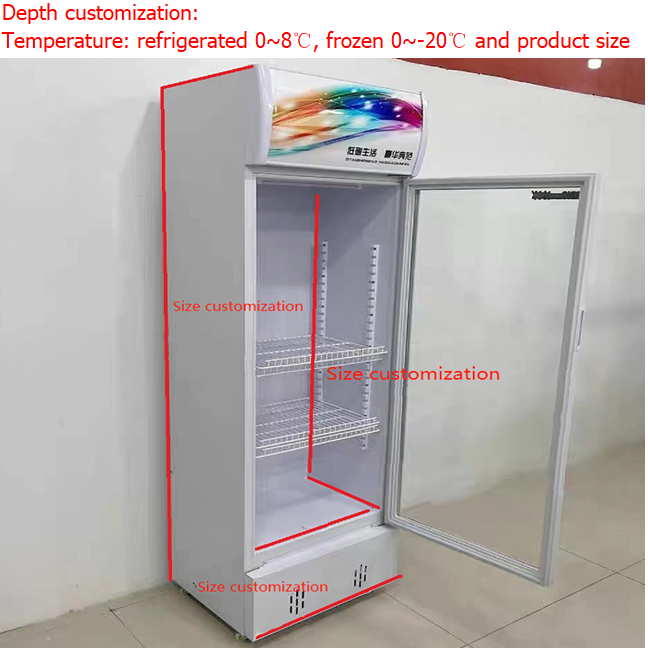 industrial pepsi beverage refrigerator with glass door customized display used cooler refrigeration equipment