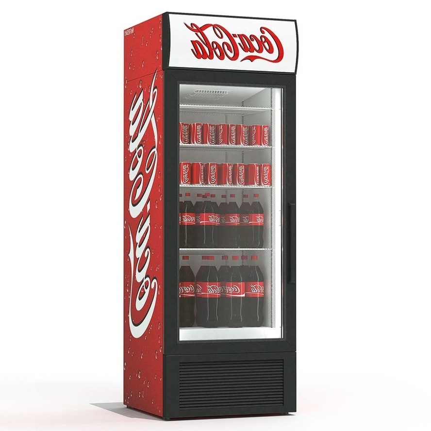 slid door 3-year warranty Cola Glass Door Supermarket Beverage Showcase Pepsi Display Cooler Drink Refrigerator fridge