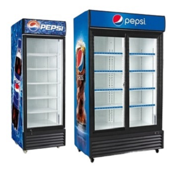 slid door 3-year warranty Cola Glass Door Supermarket Beverage Showcase Pepsi Display Cooler Drink Refrigerator fridge