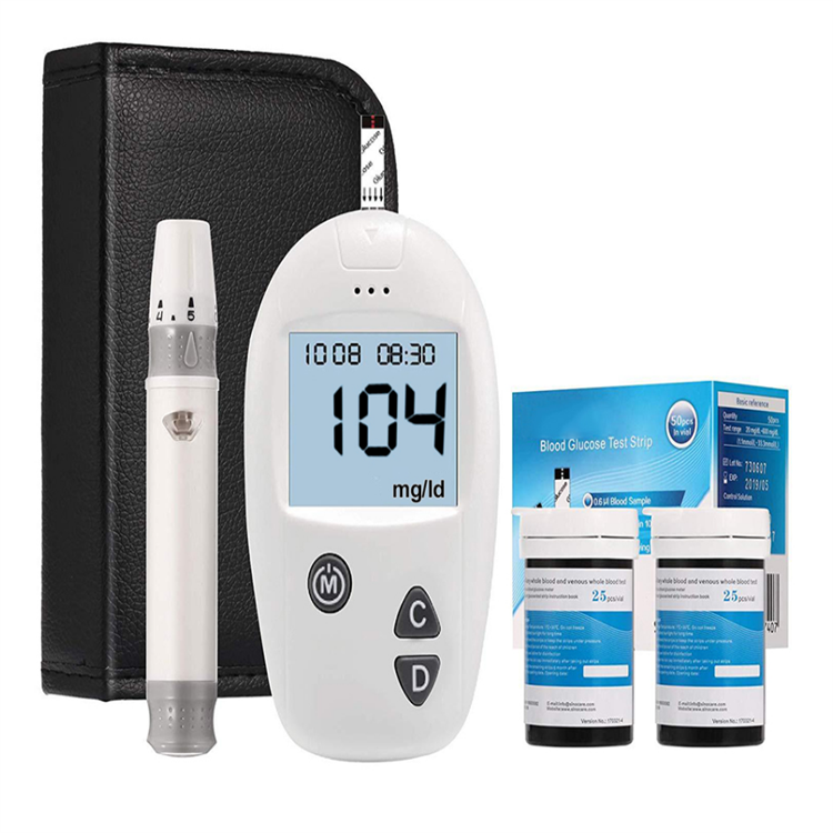 chemistry analyzer Meter Test digital Smart Glucose Blood glucose meter with Meter Test Strips